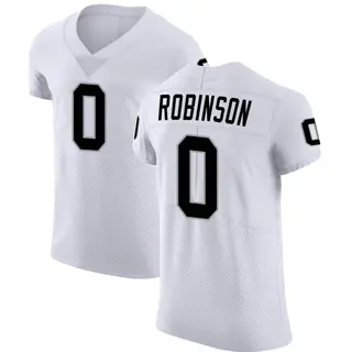 Janarius Robinson Men's Nike White Las Vegas Raiders Custom Game Jersey Size: 3XL