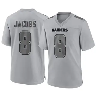 Men's Nike Josh Jacobs Gray Las Vegas Raiders Atmosphere Fashion