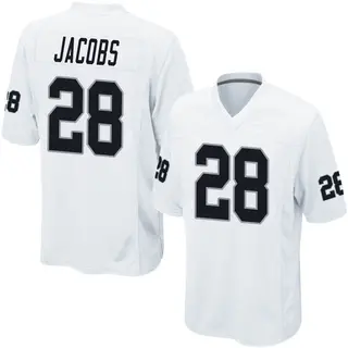 Nike Youth Las Vegas Raiders Josh Jacobs #28 White Game Jersey