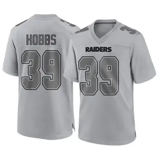 Nate Hobbs Men's Nike White Las Vegas Raiders Custom Game Jersey Size: Small