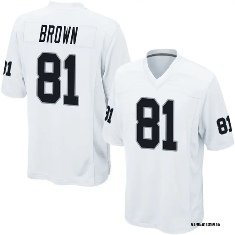 Tim Brown Oakland Raiders Autographed Mitchell & Ness NFL 75th