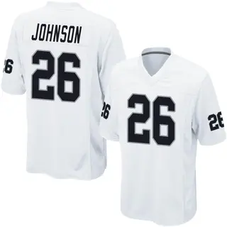 Nike Jakob Johnson Las Vegas Raiders Men's Elite White Vapor Untouchable  Jersey