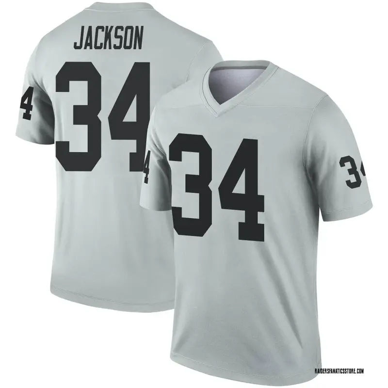 Las Vegas Raiders Bo Jackson #34 Nfl White Jersey Jersey - Bluefink