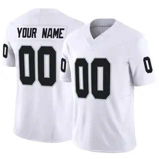 Nike Nate Hobbs Las Vegas Raiders Men's Limited White Color Rush Jersey