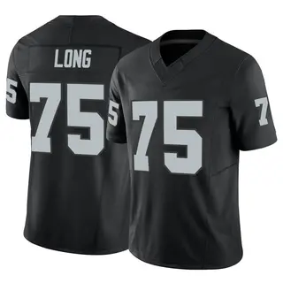 Nike Oakland Raiders No.75 Howie Long Grey Embroidered Elite Drift Fashion  Jersey