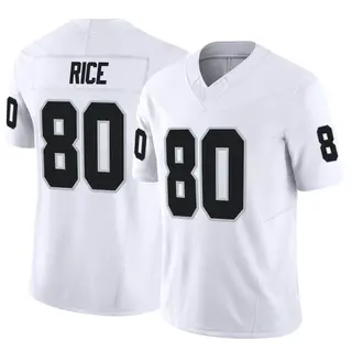 Jerry Rice Las Vegas Raiders Men's Legend White Color Rush T-Shirt