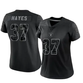 Lester Hayes Las Vegas Raiders Women's Black by Midnight Mascot T-Shirt 